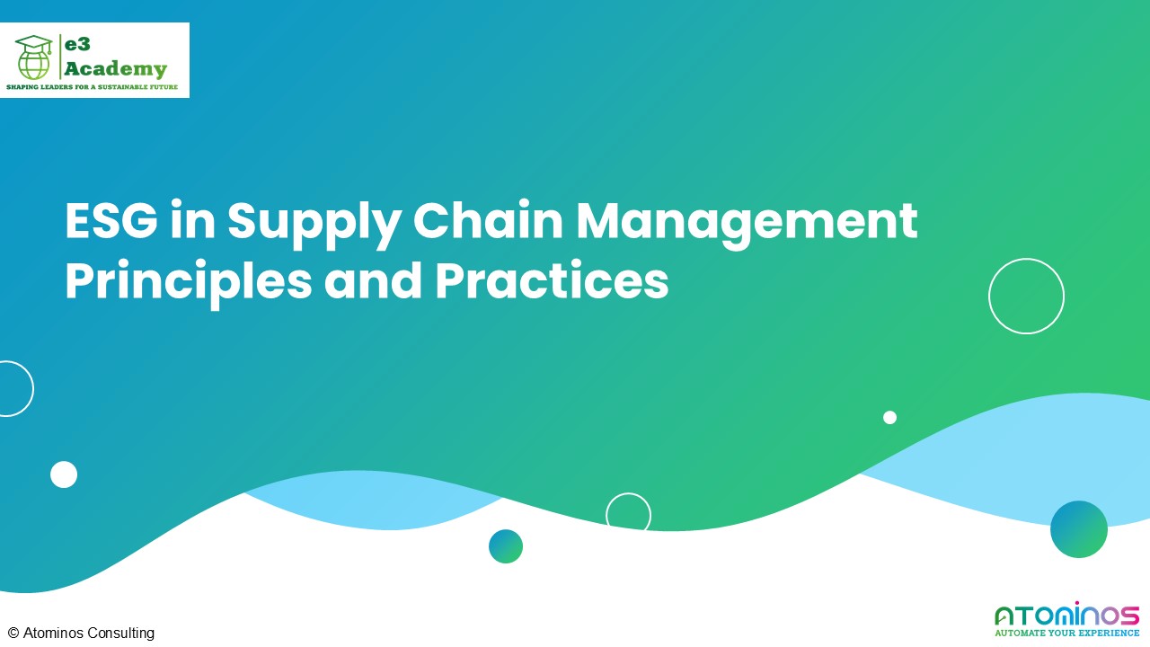 ESG in Supply Chain